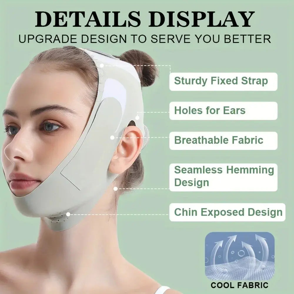 Reusable Face Slimming Bandage V Line Face Shaper Women Chin Cheek Lift Up Belt Facial Massage Strap Face Skin Care Beauty Tools EaseYourDay