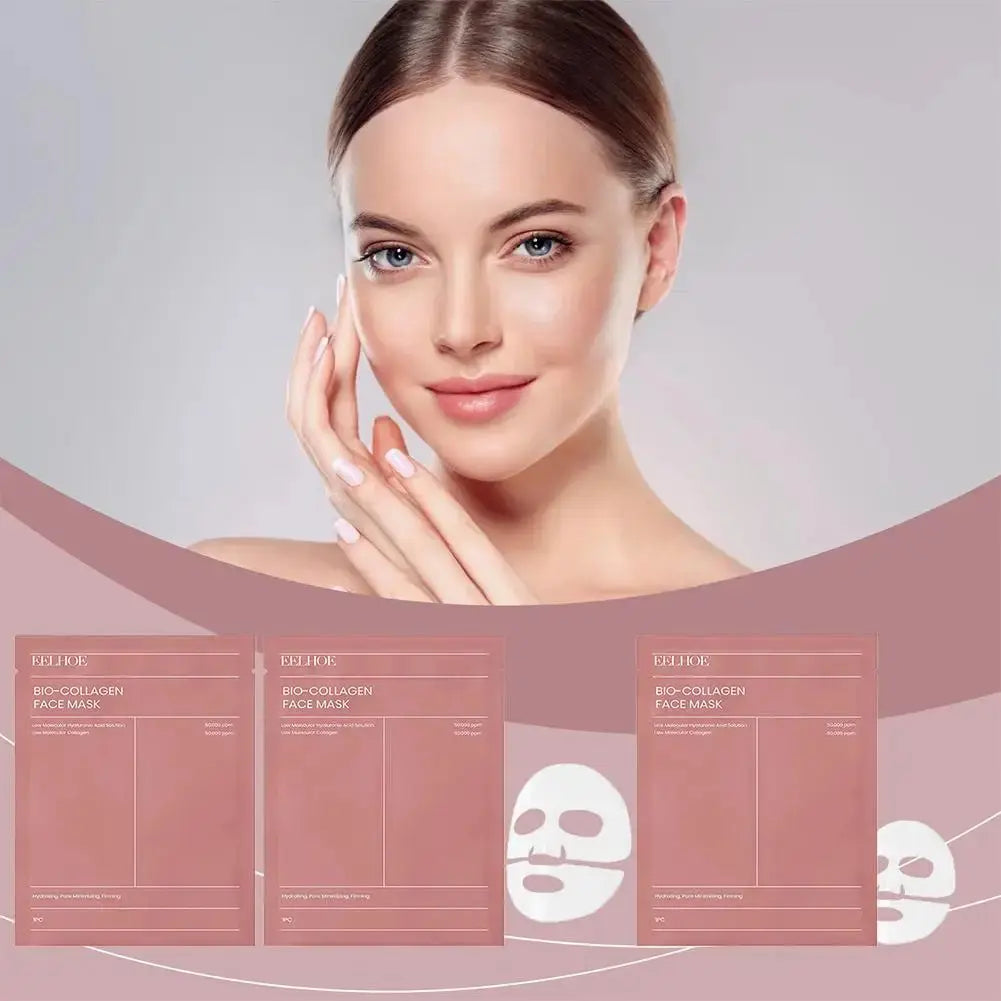 Bio-Collagen Face Mask Collagen Protein Hydrogel Soft Gel Mask Deep Moisturizing For Women Skin Care Products EaseYourDay