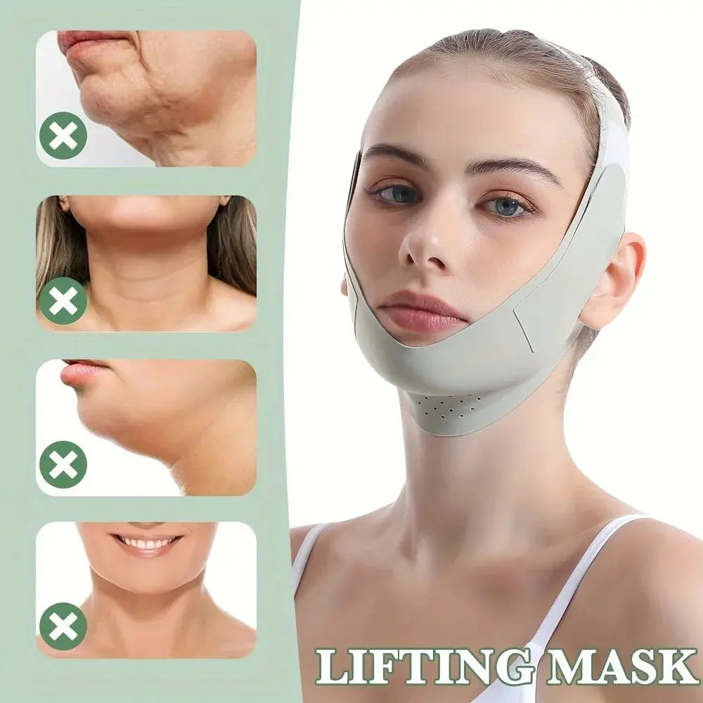 Reusable Face Slimming Bandage V Line Face Shaper Women Chin Cheek Lift Up Belt Facial Massage Strap Face Skin Care Beauty Tools EaseYourDay