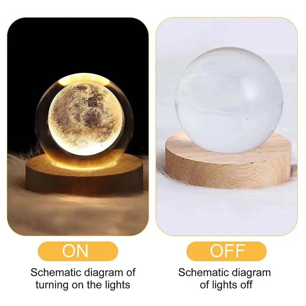 Unique 3D Crystal Ball Lamp - EaseYourDay