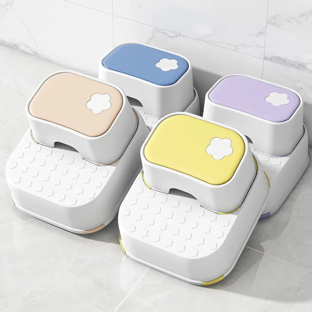 WORTHBUY Kid Step Stool Bathroom Non Slip Safety Training Stool Washing Step Stools For Children Living Room Bathroom Furniture EaseYourDay