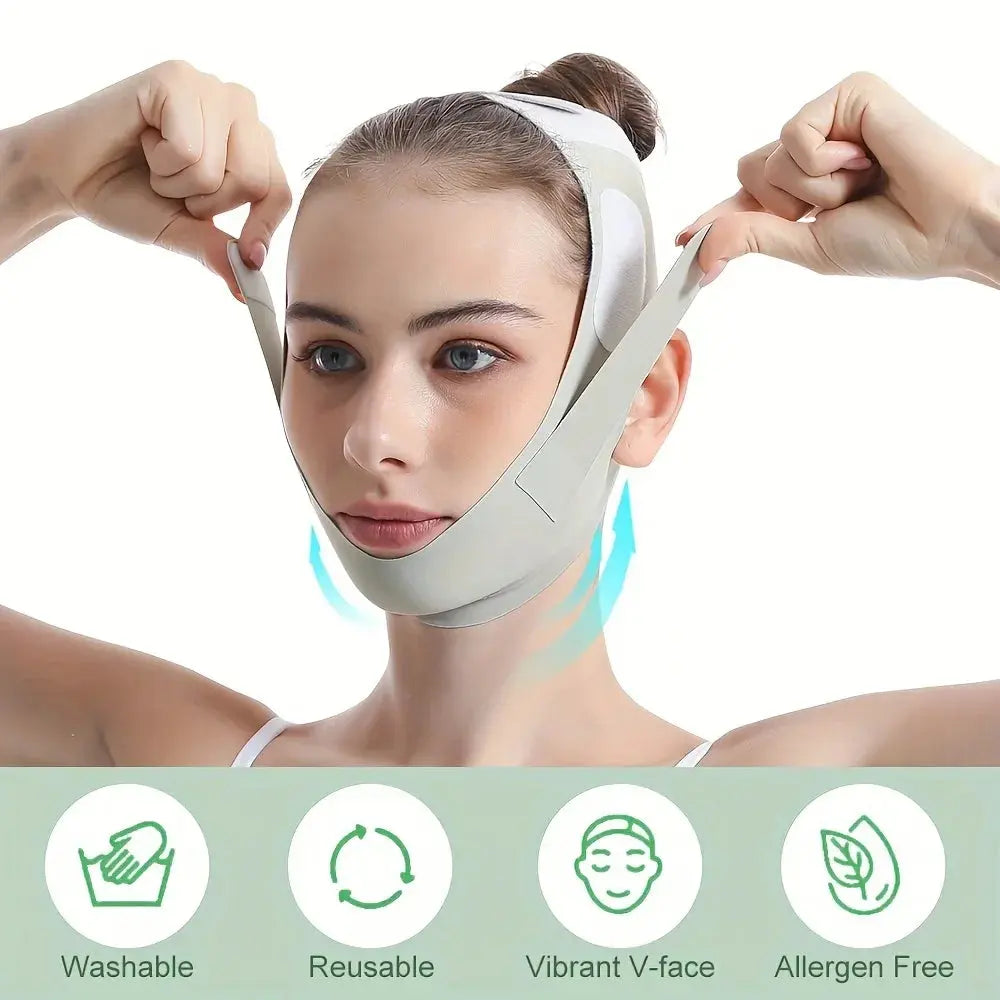 Reusable Face Slimming Bandage V Line Face Shaper Women Chin Cheek Lift Up Belt Facial Massage Strap Face Skin Care Beauty Tools EaseYourDay