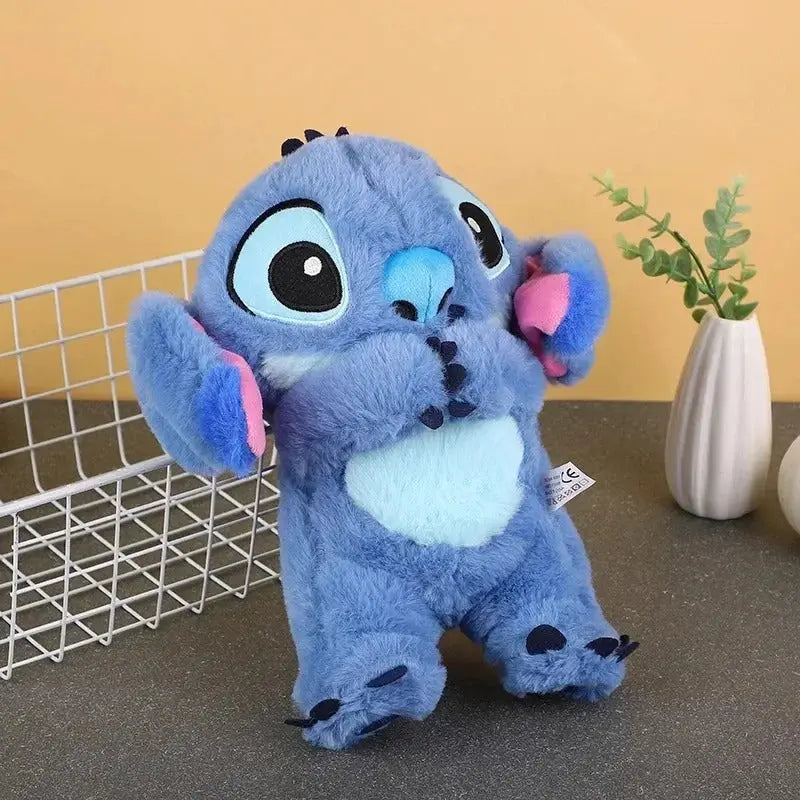 Kawaii Stitch Plush Doll Baby Sleeping Companion Sound Soothing Musical  Kawaii With Air Bag and Light Doll Breathing Toys Gifts EaseYourDay